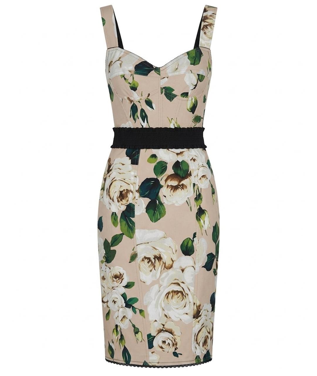 DOLCE&GABBANA Зеленые коктейльное платье, фото 1