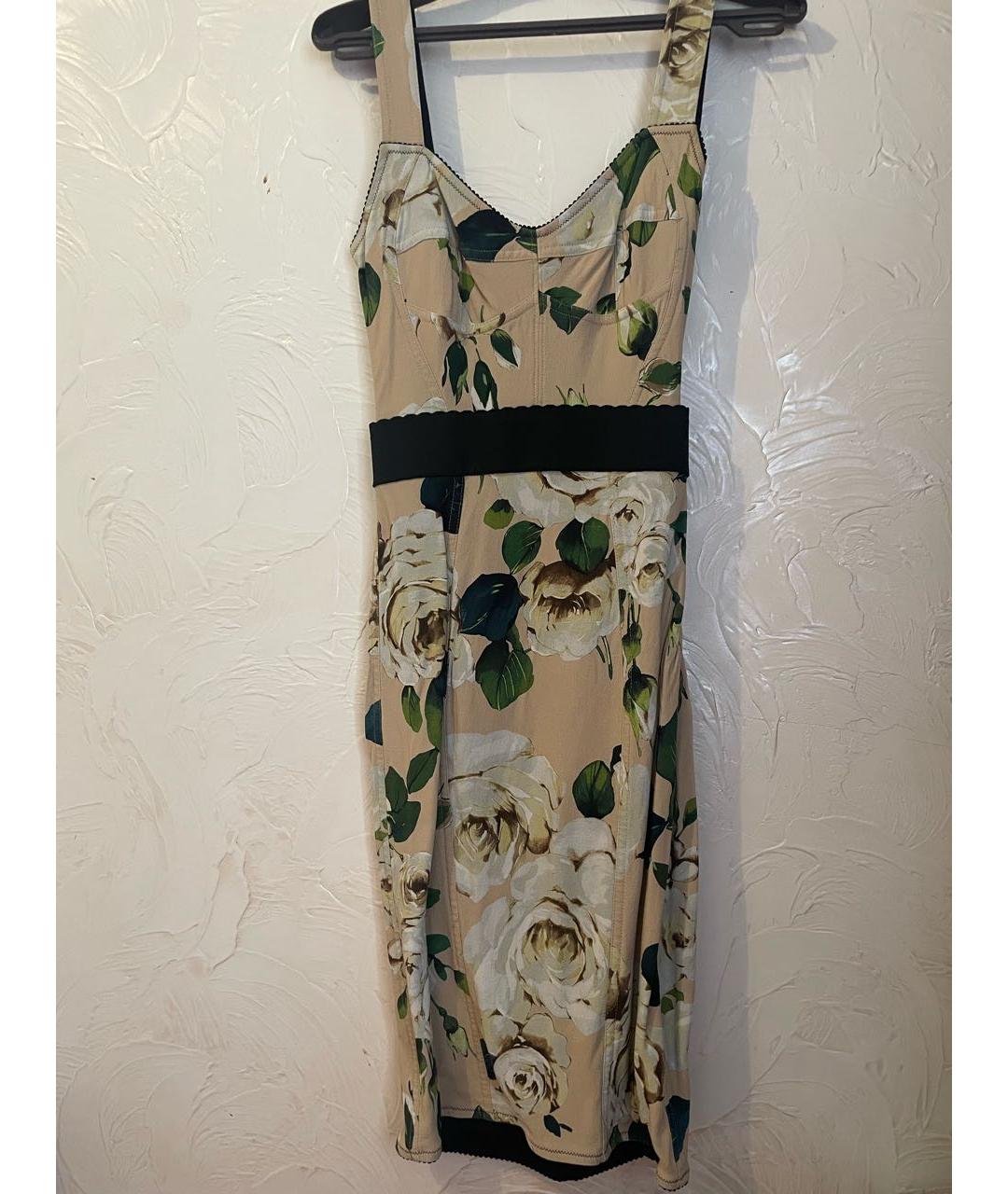 DOLCE&GABBANA Зеленые коктейльное платье, фото 4