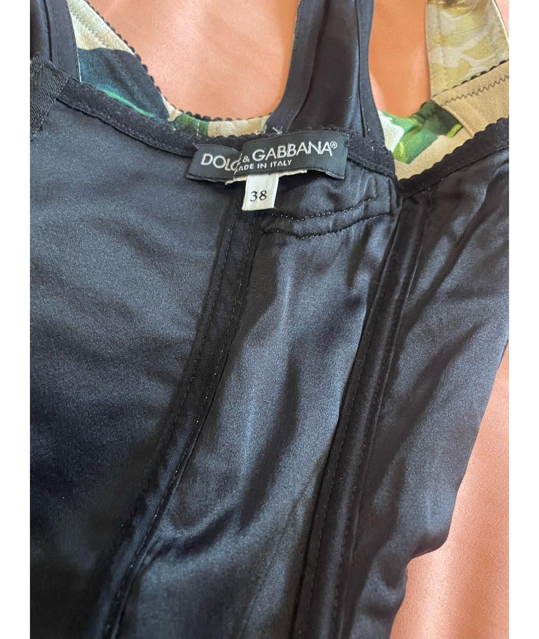 DOLCE&GABBANA Зеленые коктейльное платье, фото 3