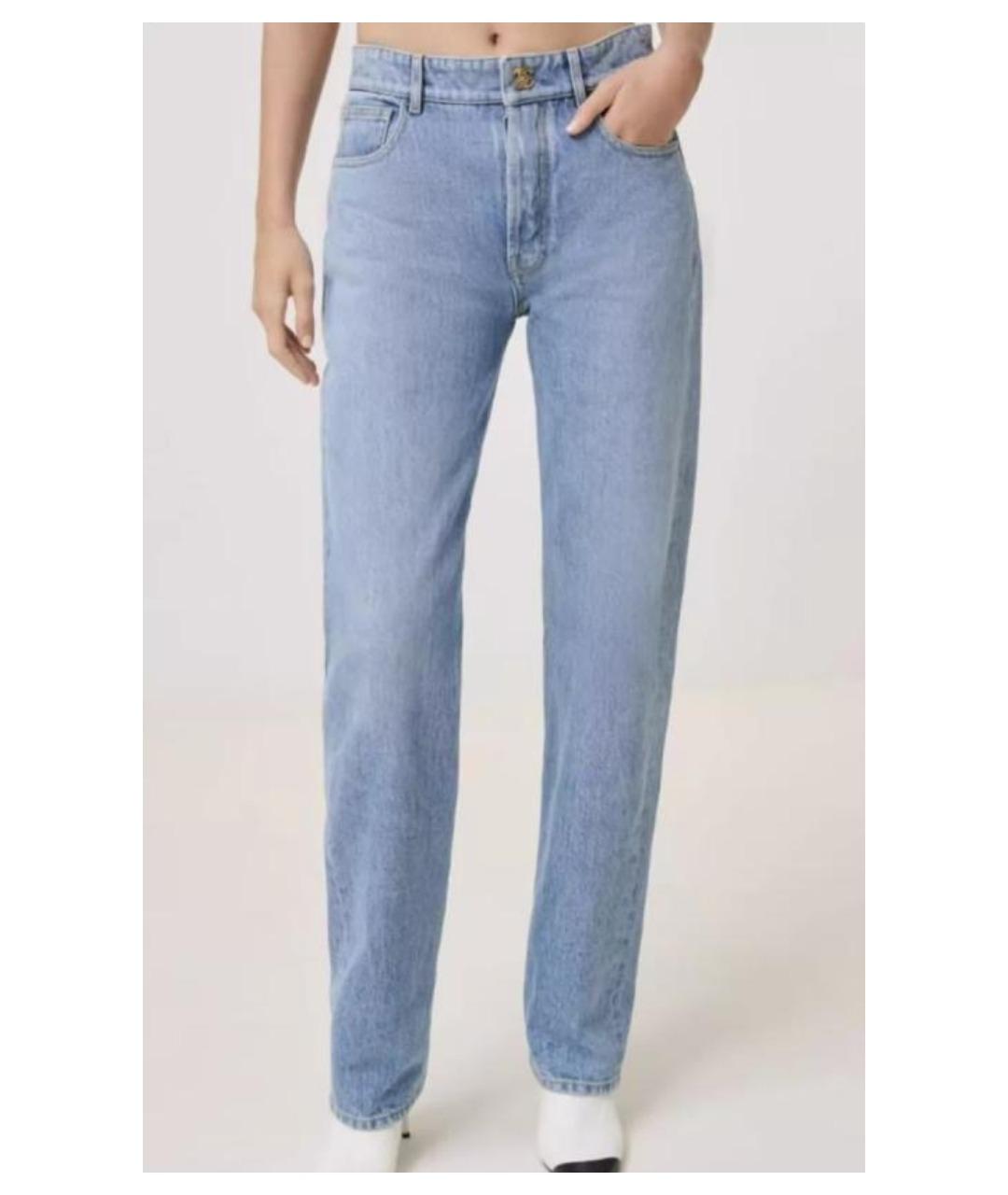 CHANEL Голубые прямые джинсы, фото 3