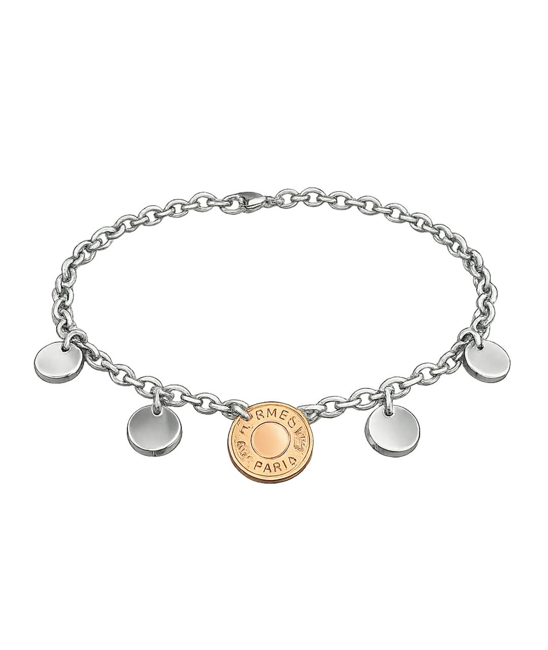 HERMES Серебрянный серебряный браслет, фото 1