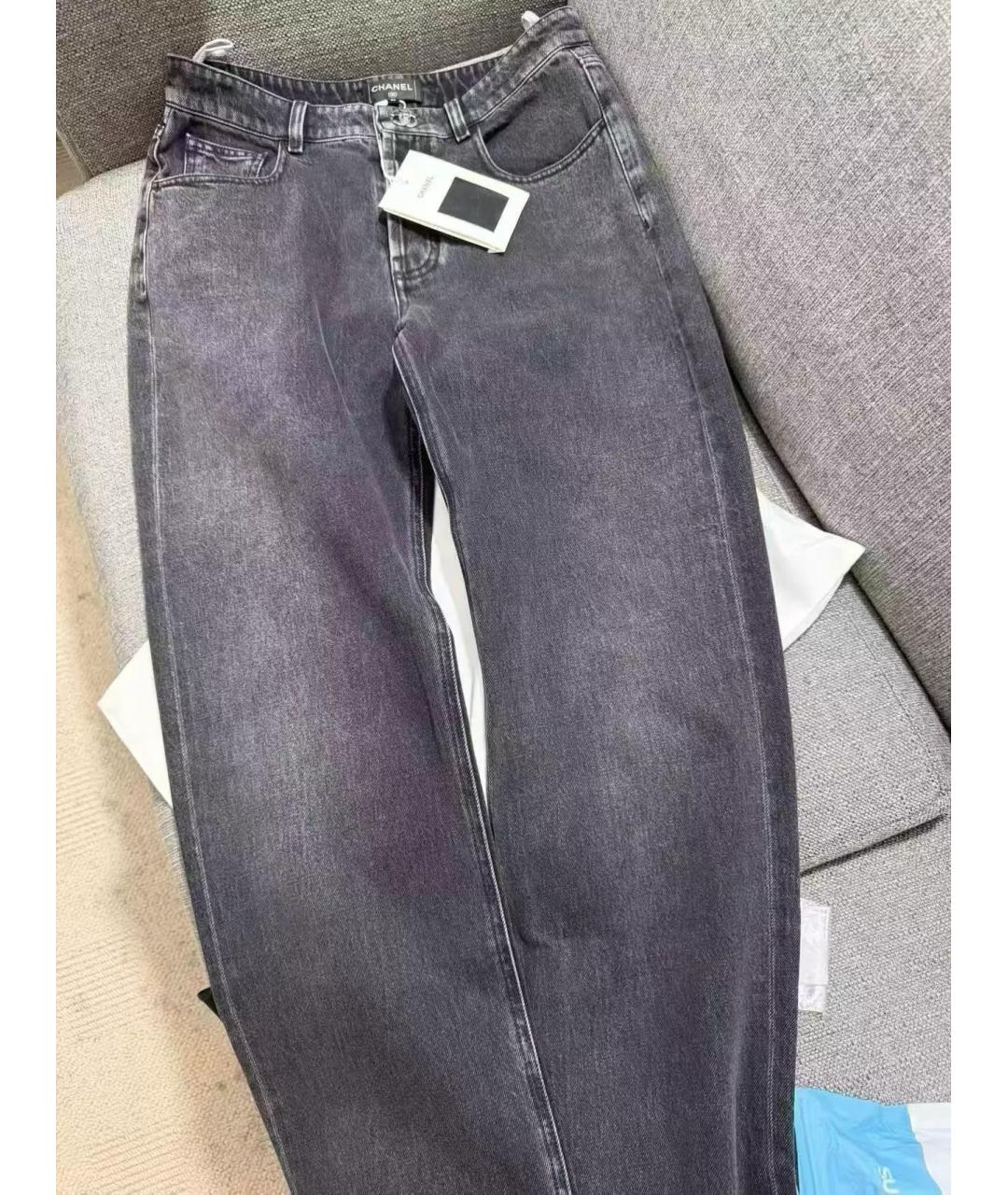 CHANEL Черные прямые джинсы, фото 4