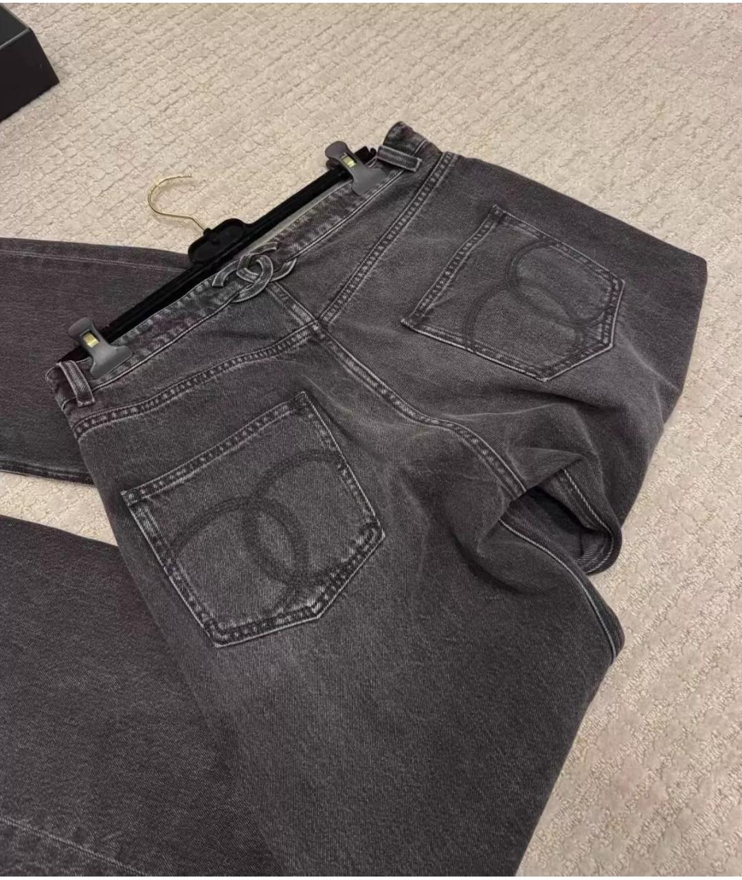 CHANEL Черные прямые джинсы, фото 2