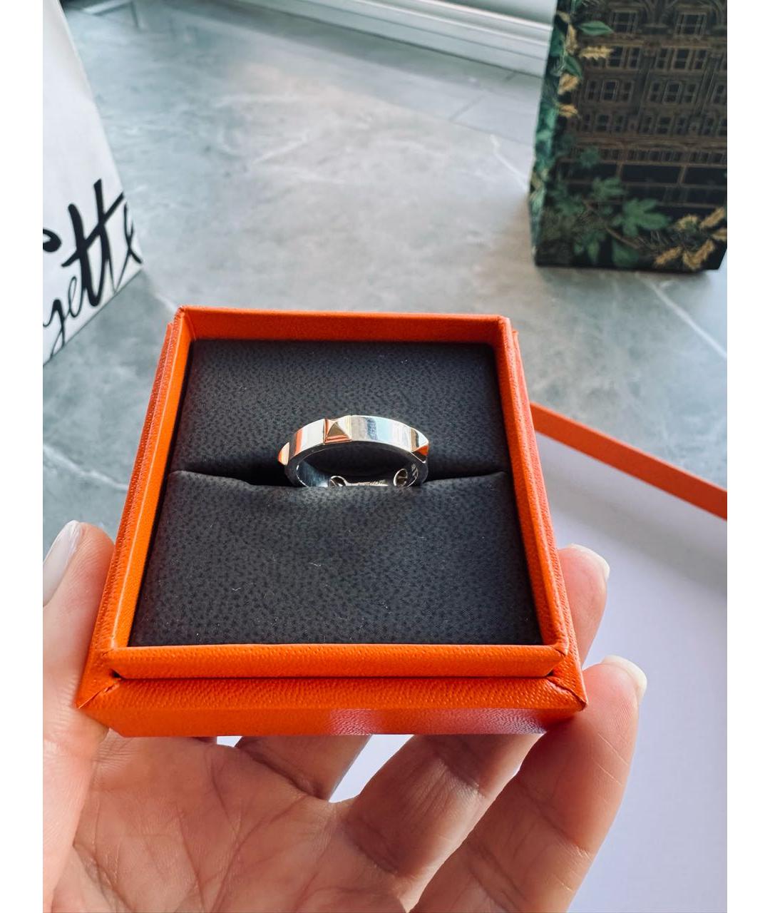 HERMES Серебряное серебряное кольцо, фото 5