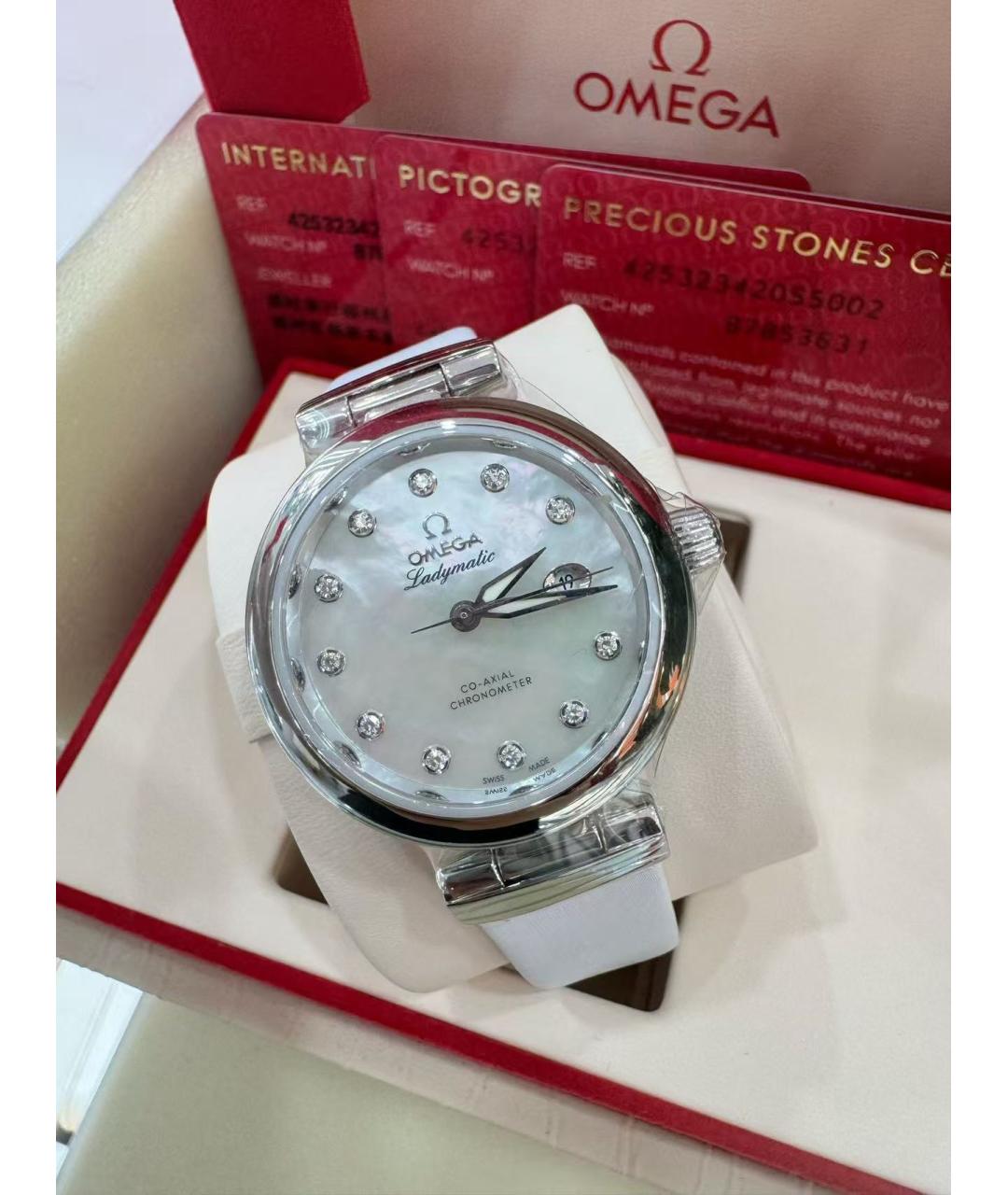 OMEGA Серебряные часы, фото 5