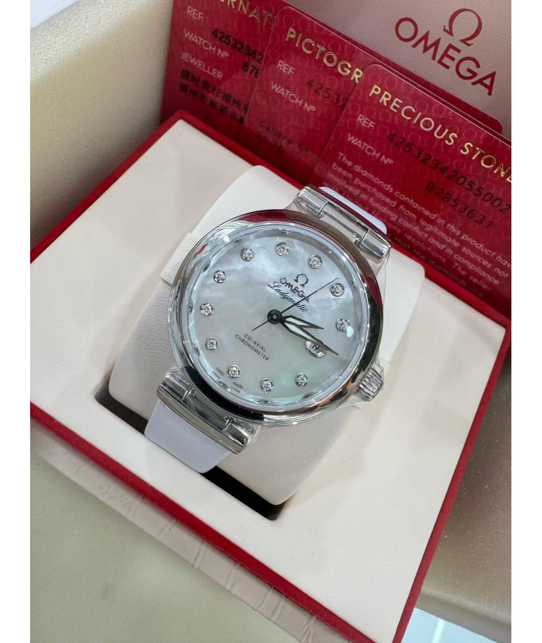 OMEGA Серебряные часы, фото 4