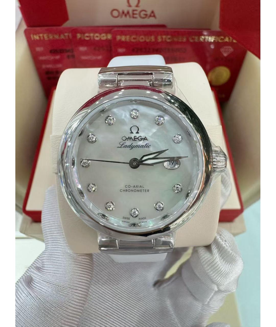 OMEGA Серебряные часы, фото 2