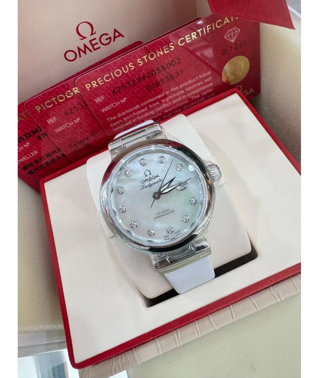 OMEGA Серебряные часы, фото 3
