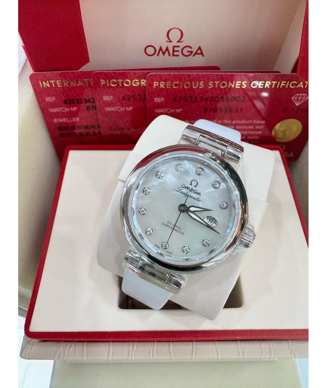 OMEGA Серебряные часы, фото 6