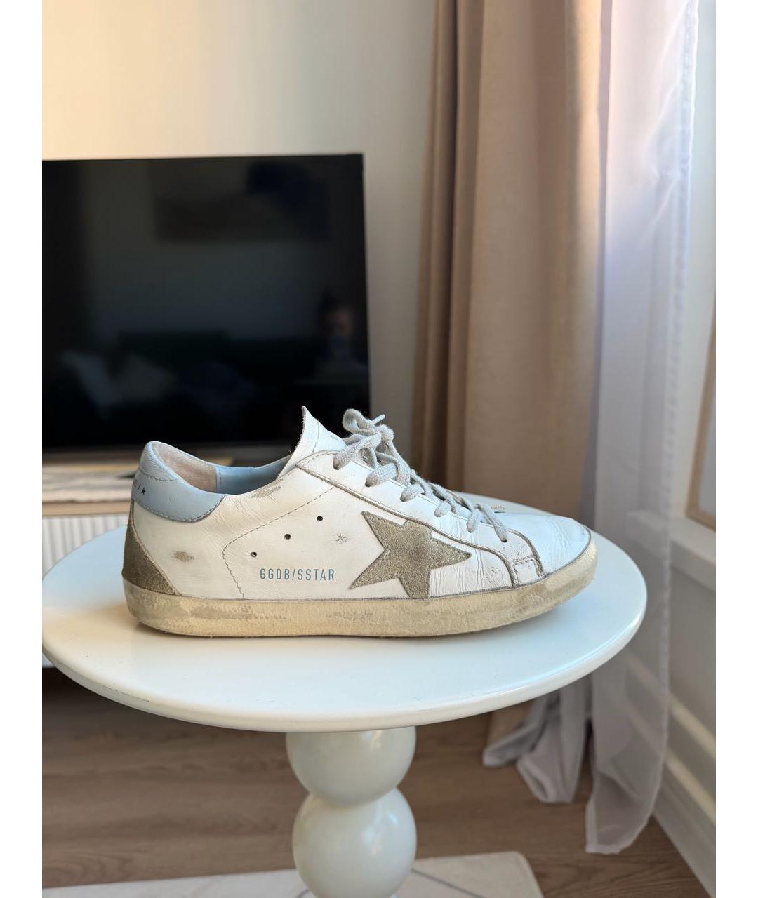 GOLDEN GOOSE DELUXE BRAND Белые кожаные кеды, фото 5