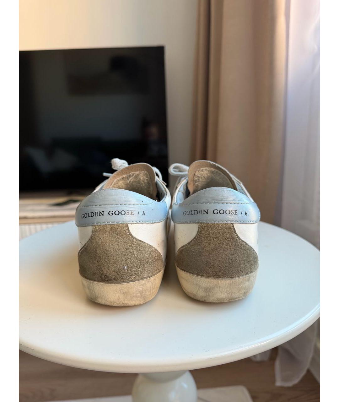 GOLDEN GOOSE DELUXE BRAND Белые кожаные кеды, фото 4