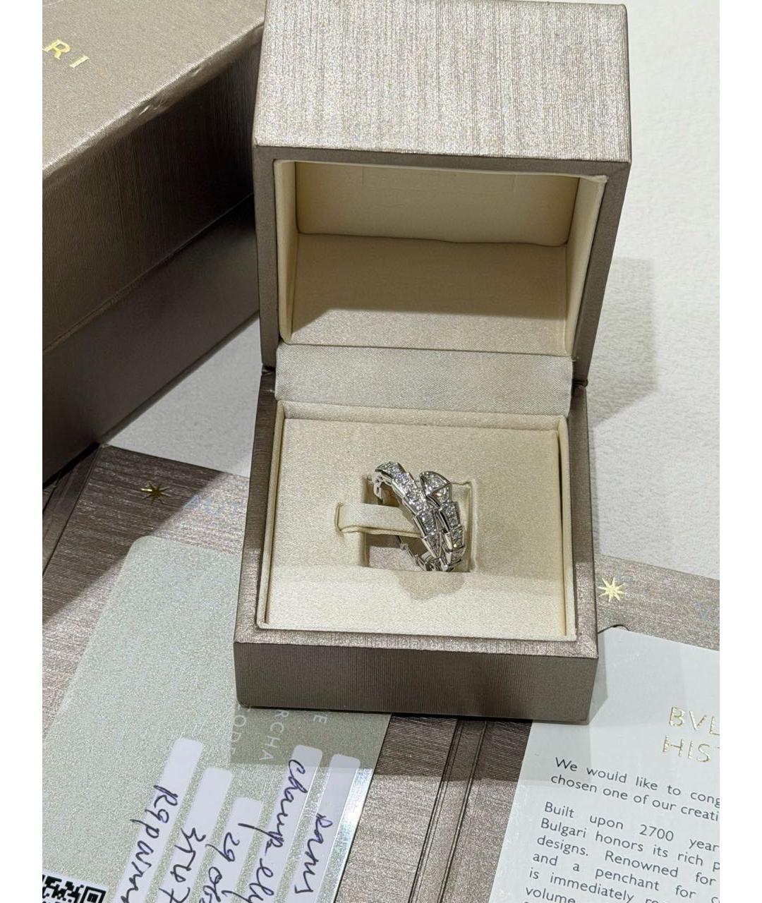 BVLGARI Серебряное кольцо из белого золота, фото 9