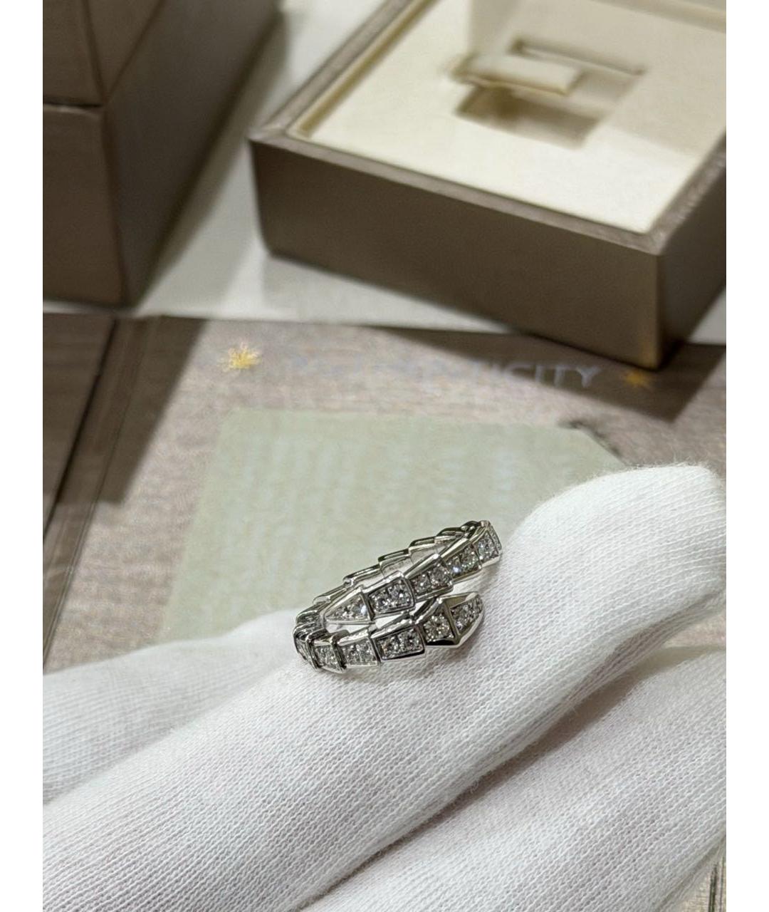 BVLGARI Серебряное кольцо из белого золота, фото 4