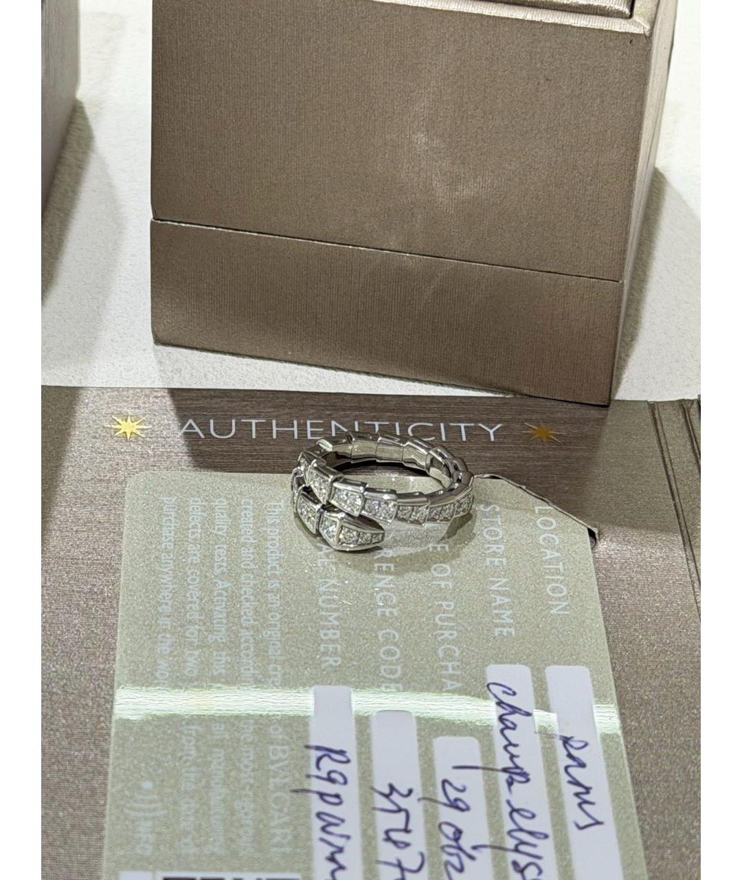 BVLGARI Серебряное кольцо из белого золота, фото 5