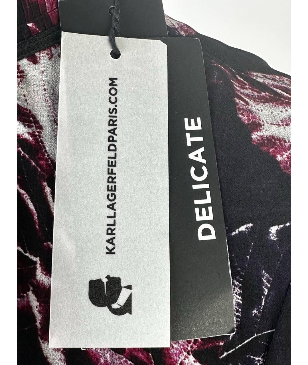 KARL LAGERFELD Фиолетовая полиэстеровая блузы, фото 7