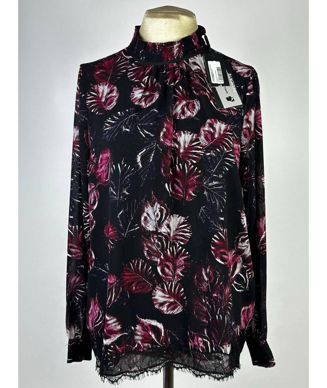 KARL LAGERFELD Фиолетовая полиэстеровая блузы, фото 9