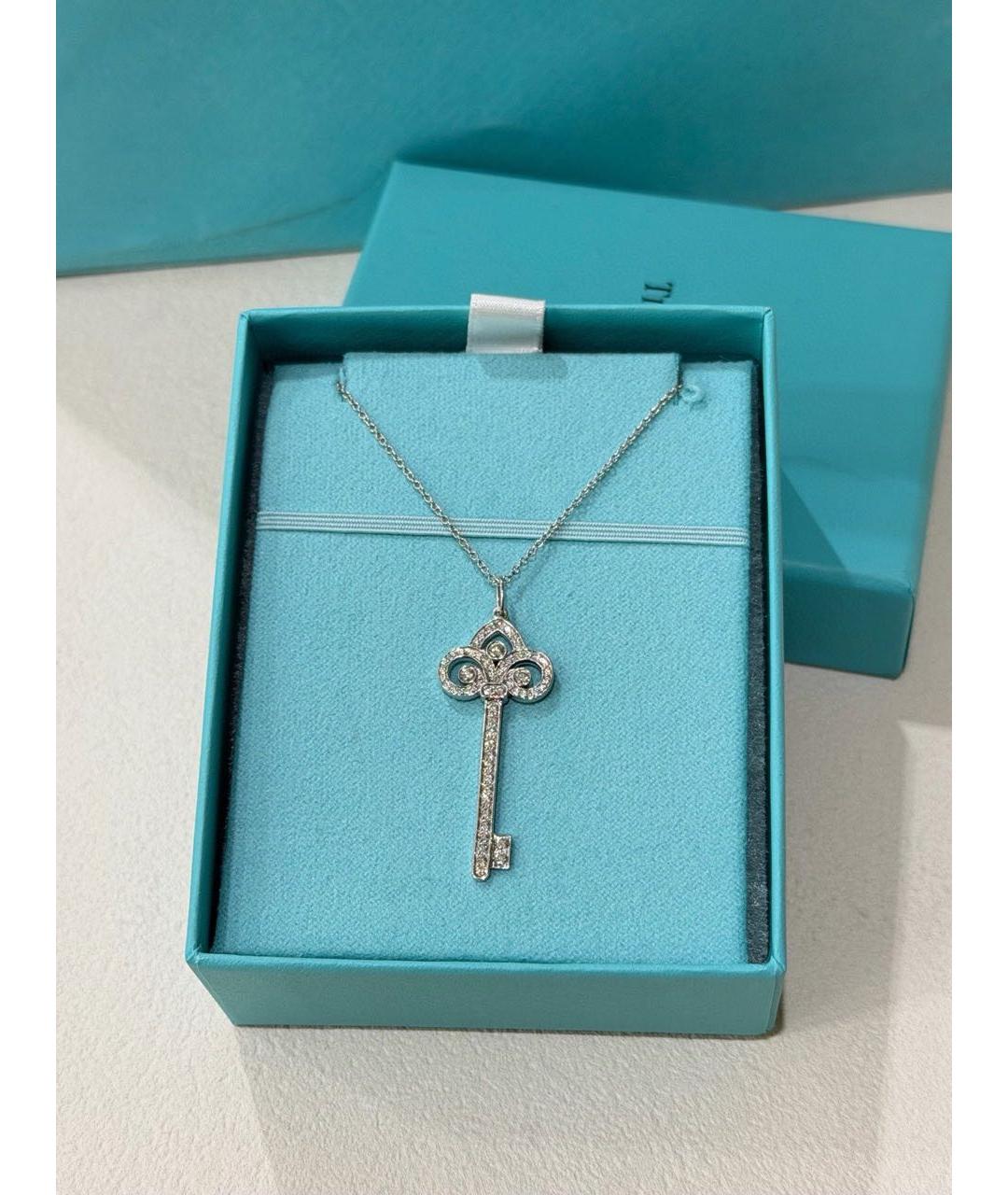 TIFFANY&CO Серебряное платиновое колье, фото 2