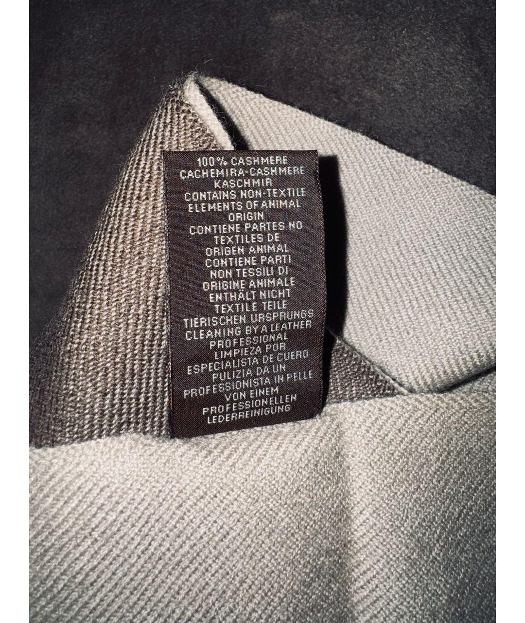 HERMES Бежевый кашемировый шарф, фото 6