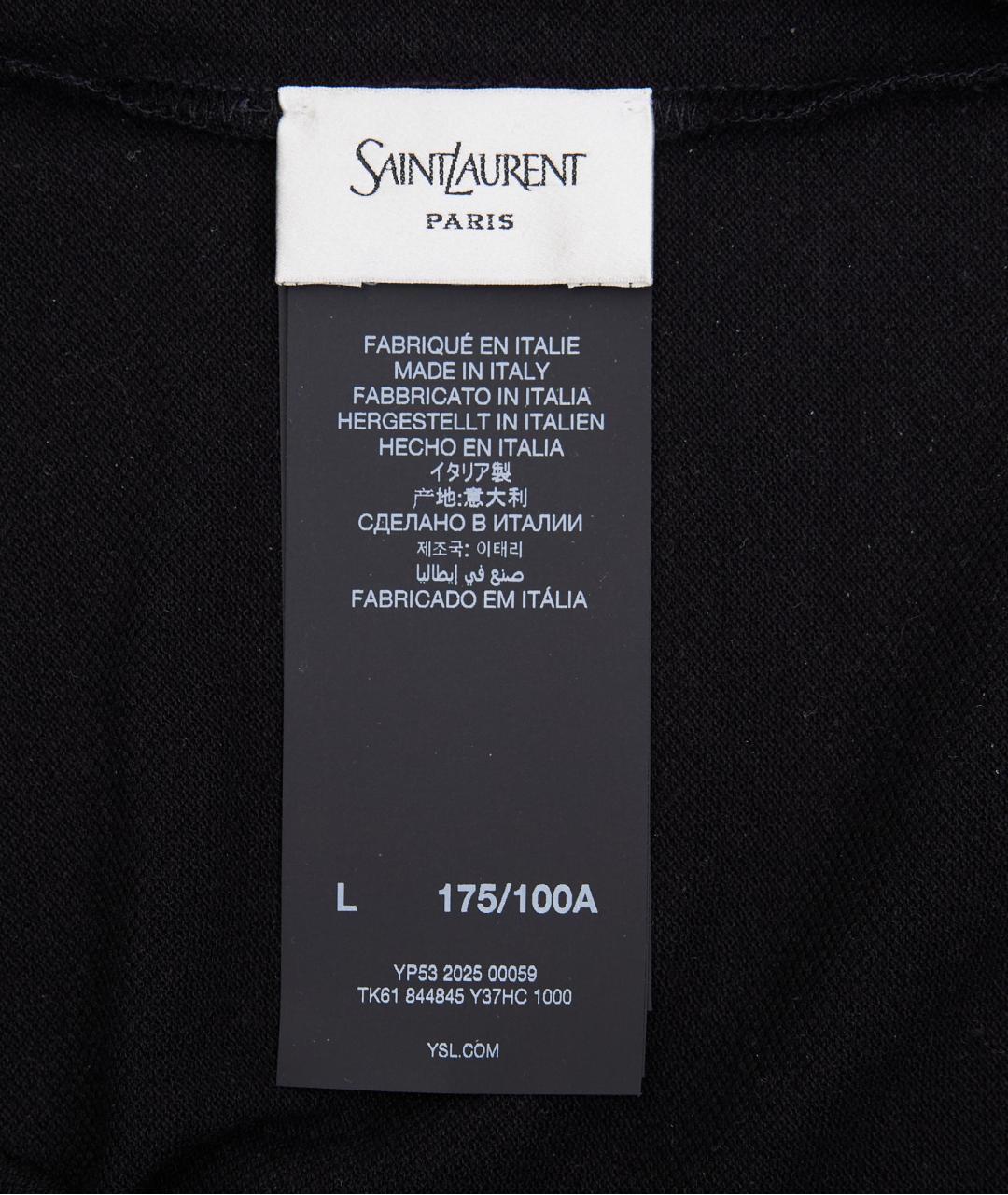 SAINT LAURENT Черный хлопковый джемпер / свитер, фото 5