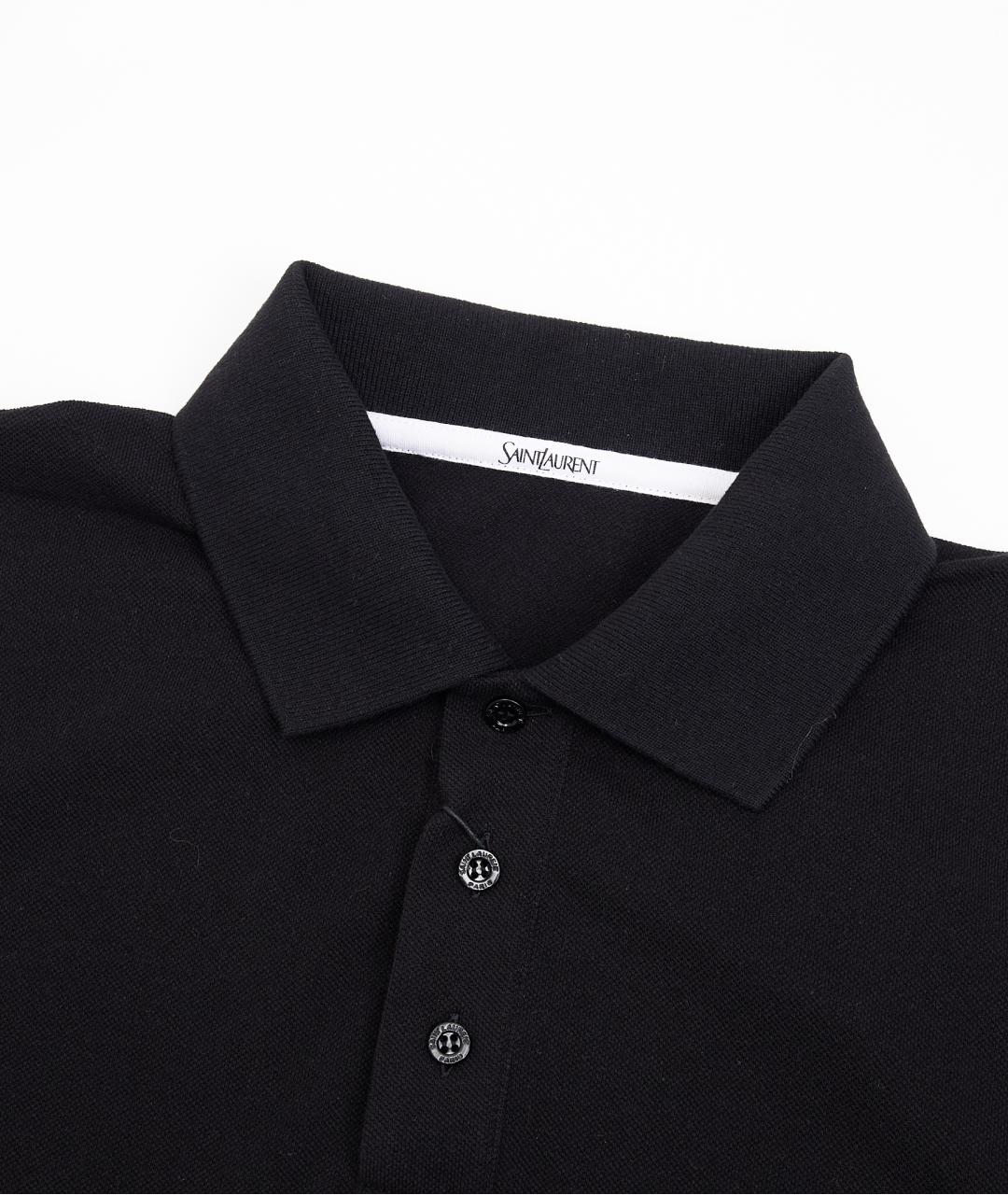 SAINT LAURENT Черный хлопковый джемпер / свитер, фото 3