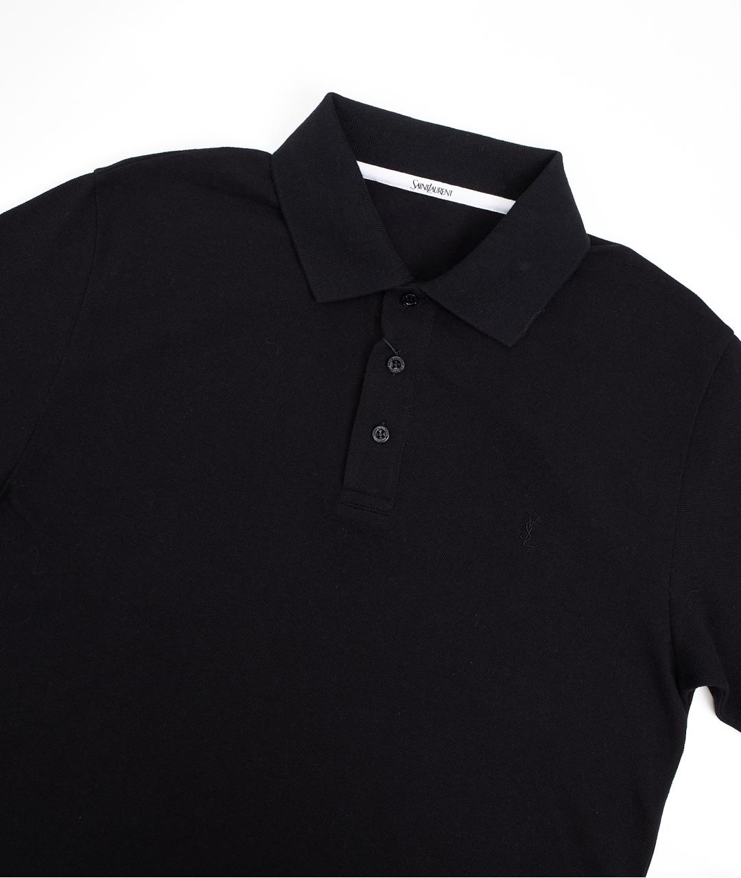 SAINT LAURENT Черный хлопковый джемпер / свитер, фото 2