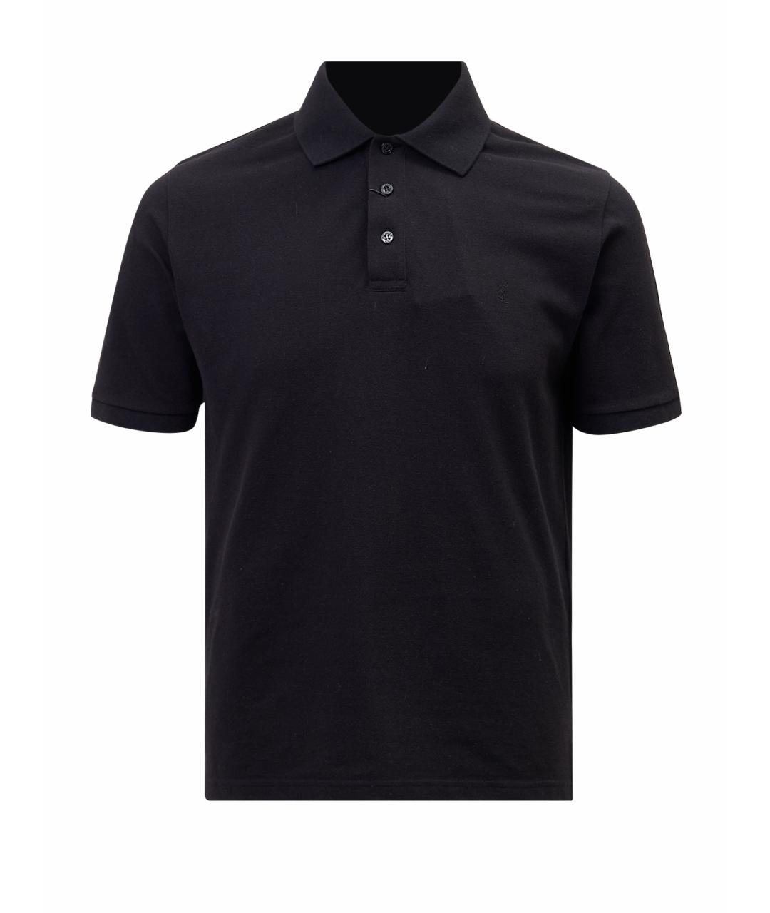 SAINT LAURENT Черный хлопковый джемпер / свитер, фото 1