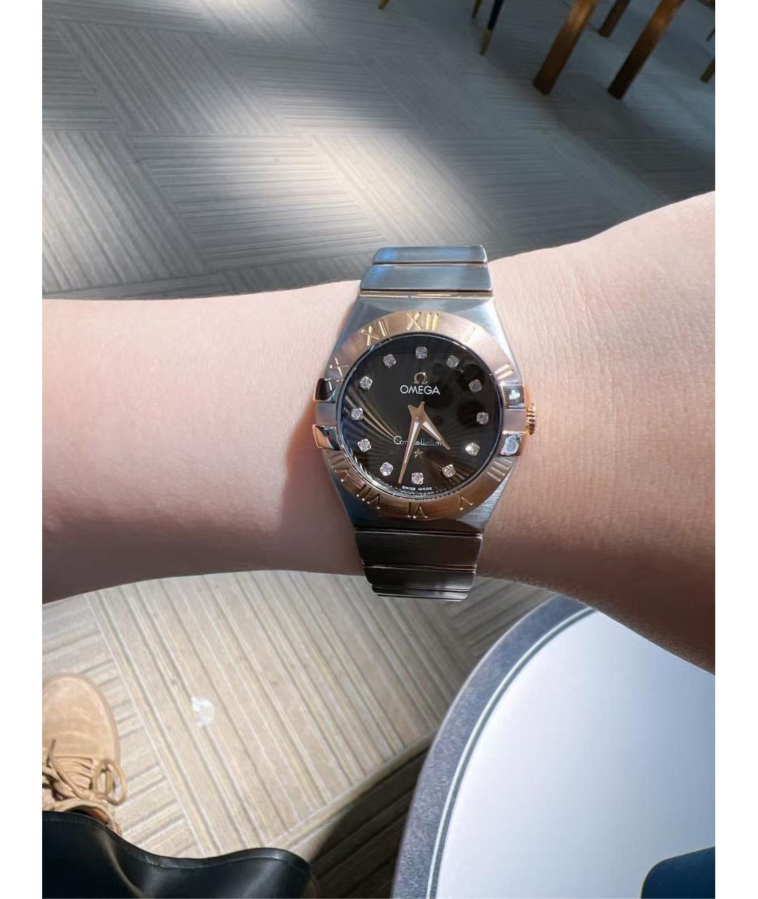 OMEGA Серебряные часы, фото 4