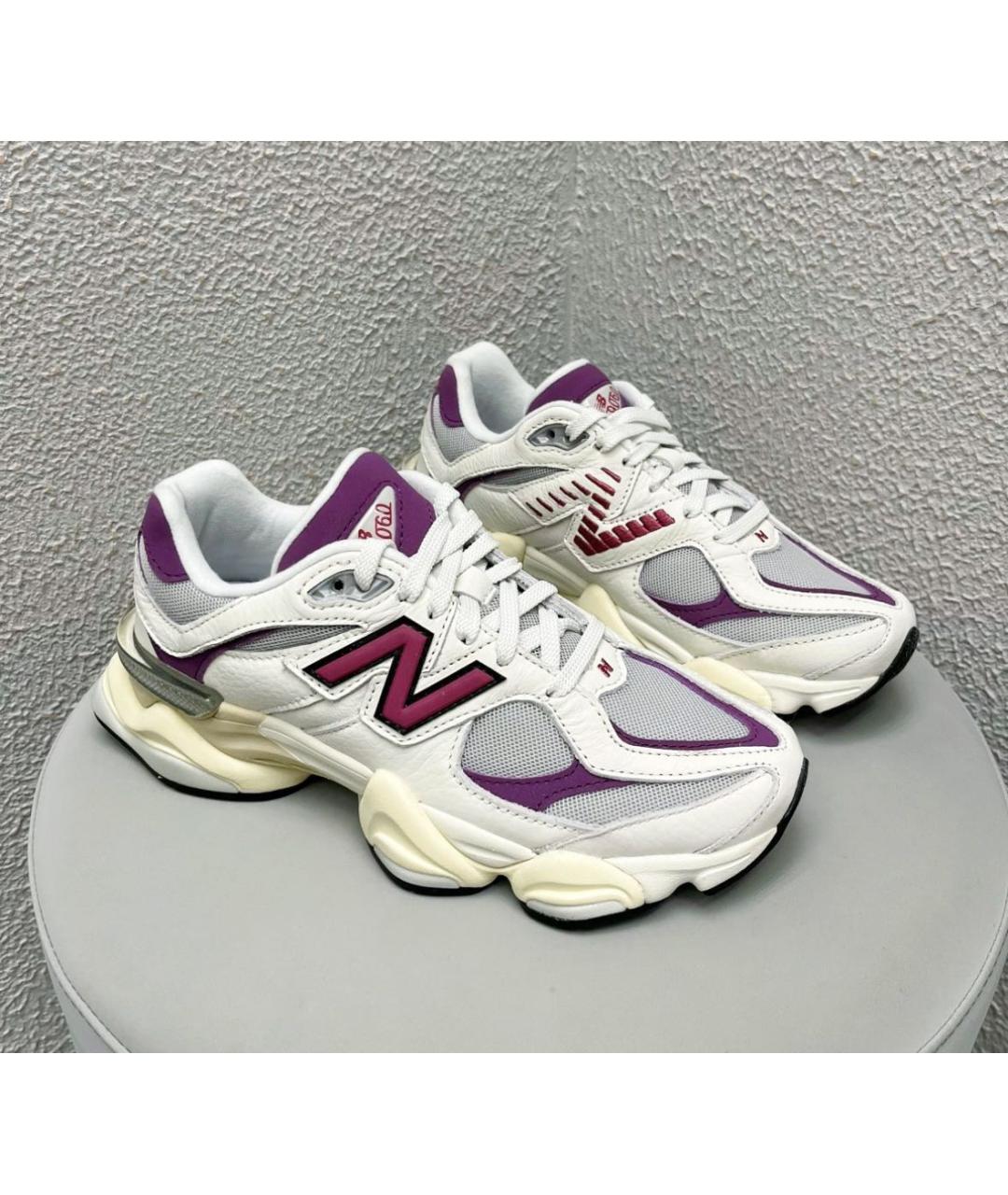 NEW BALANCE Белые кожаные кроссовки, фото 5