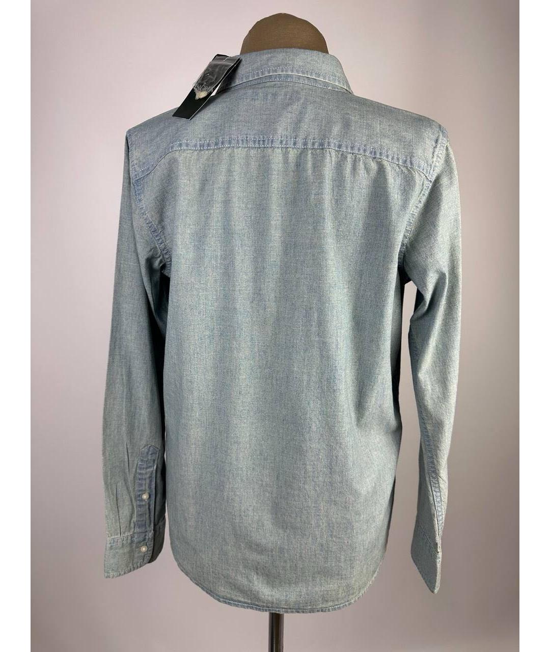 RALPH LAUREN Голубая деним рубашка, фото 2