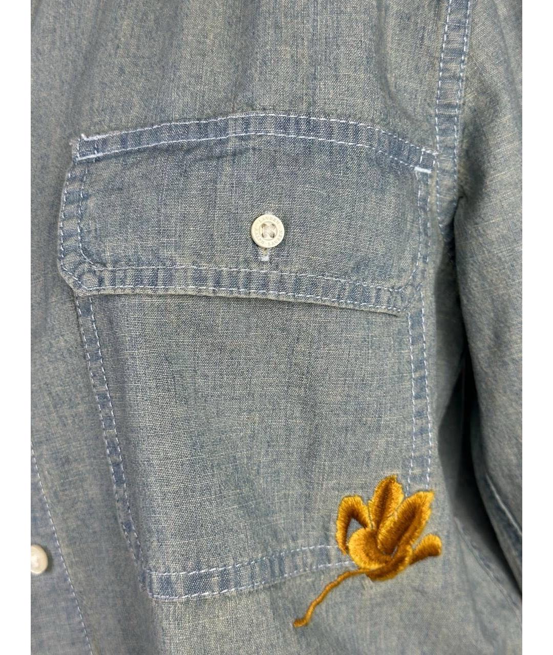 RALPH LAUREN Голубая деним рубашка, фото 4