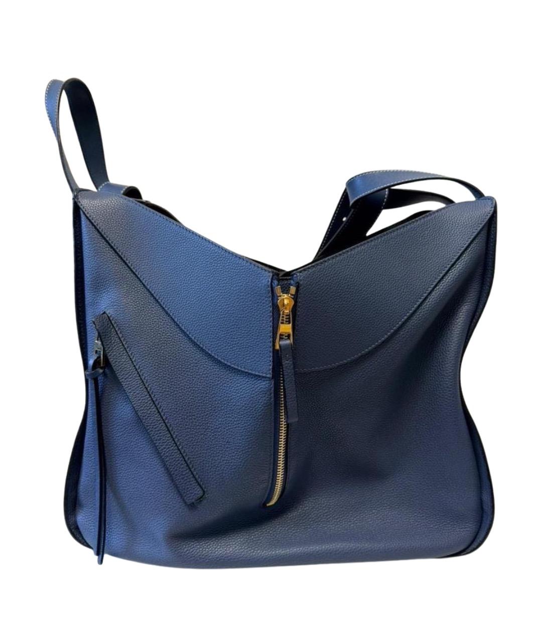 LOEWE Синяя кожаная сумка через плечо, фото 1