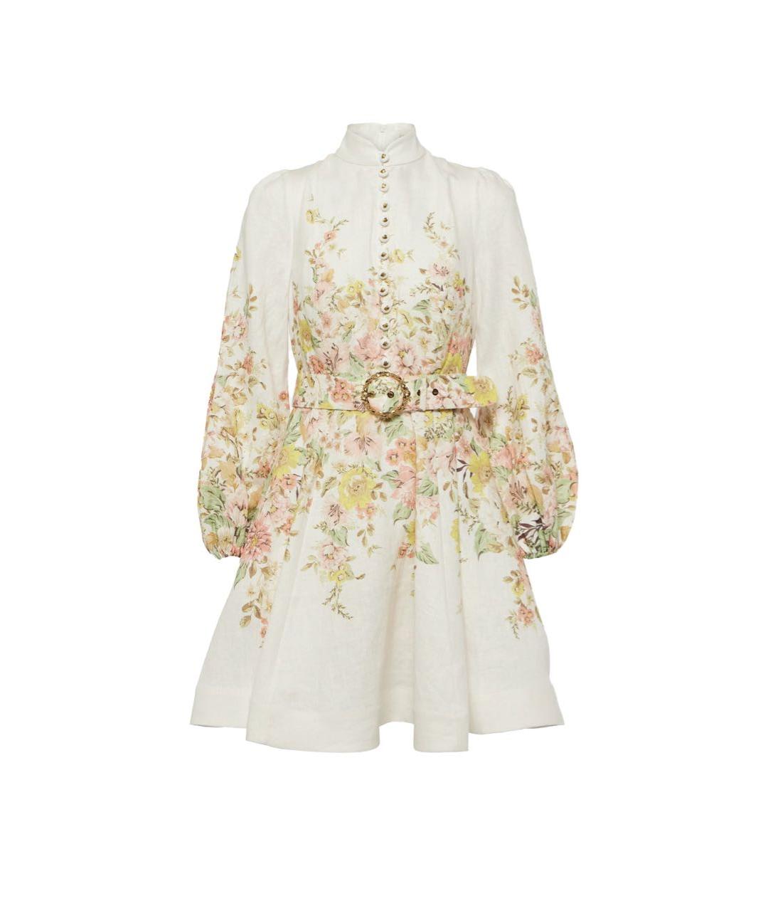 ZIMMERMANN Мульти льняное повседневное платье, фото 1