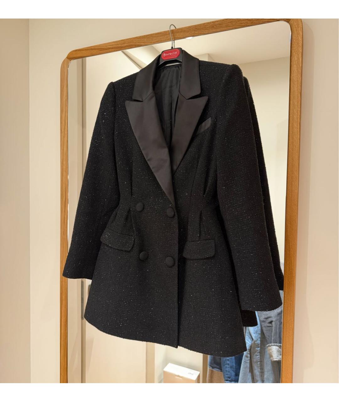 SELF-PORTRAIT Черное коктейльное платье, фото 5