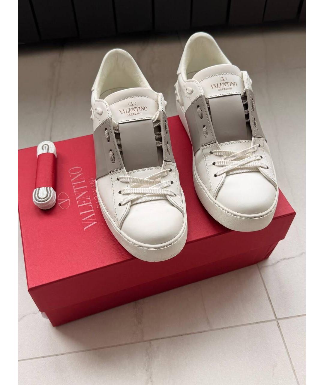 VALENTINO Белые кожаные кеды, фото 5