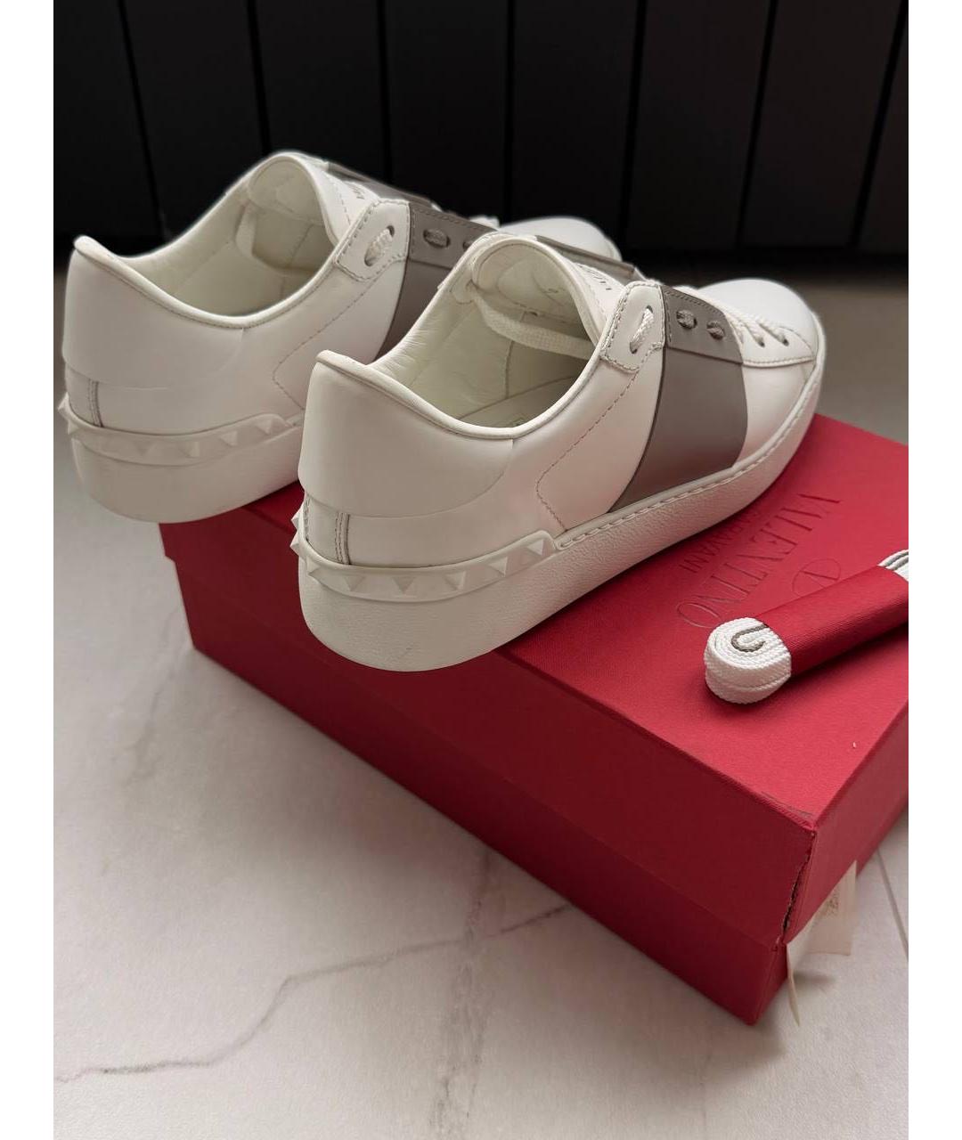 VALENTINO Белые кожаные кеды, фото 3