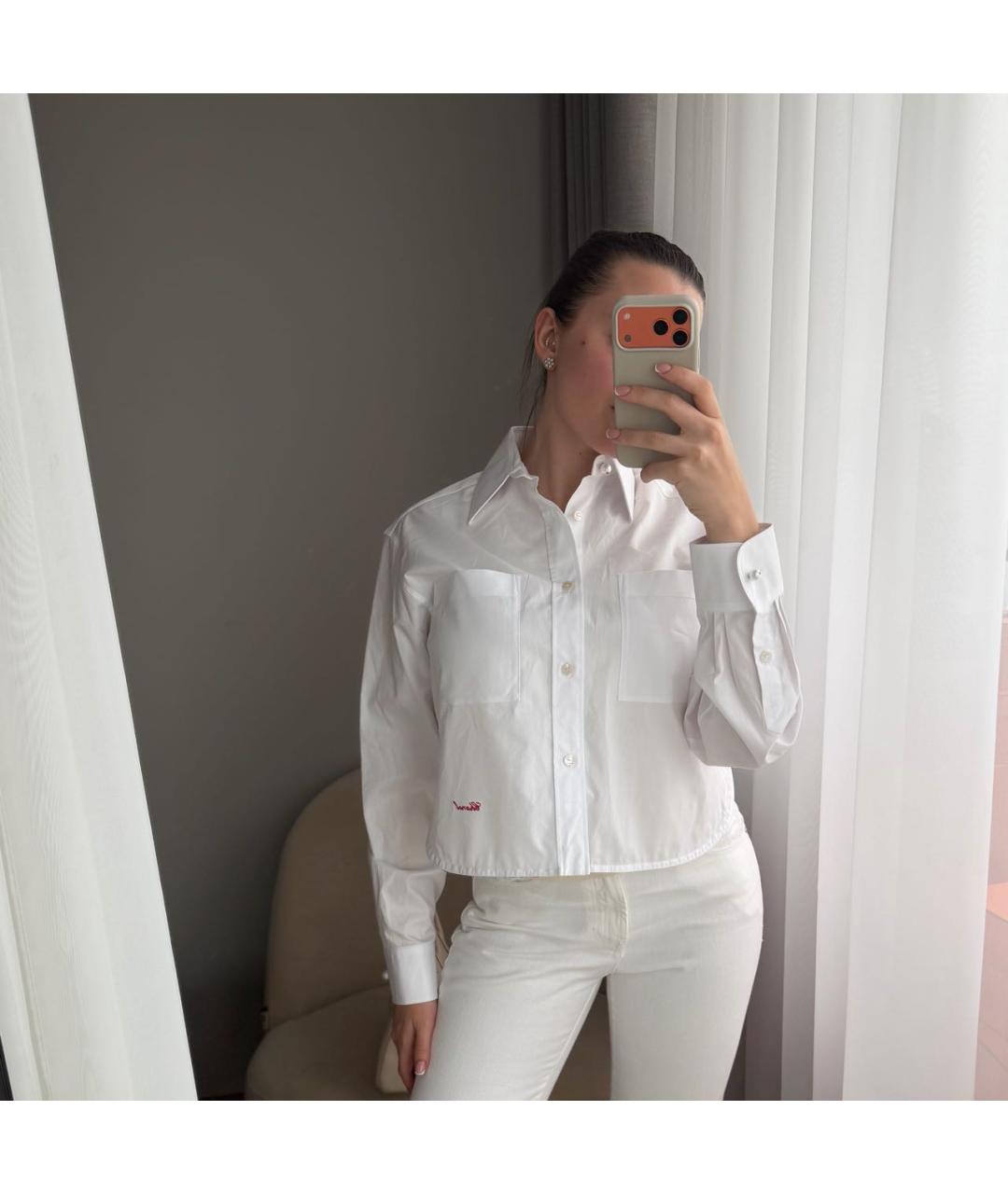 CHANEL Белая хлопковая рубашка, фото 2