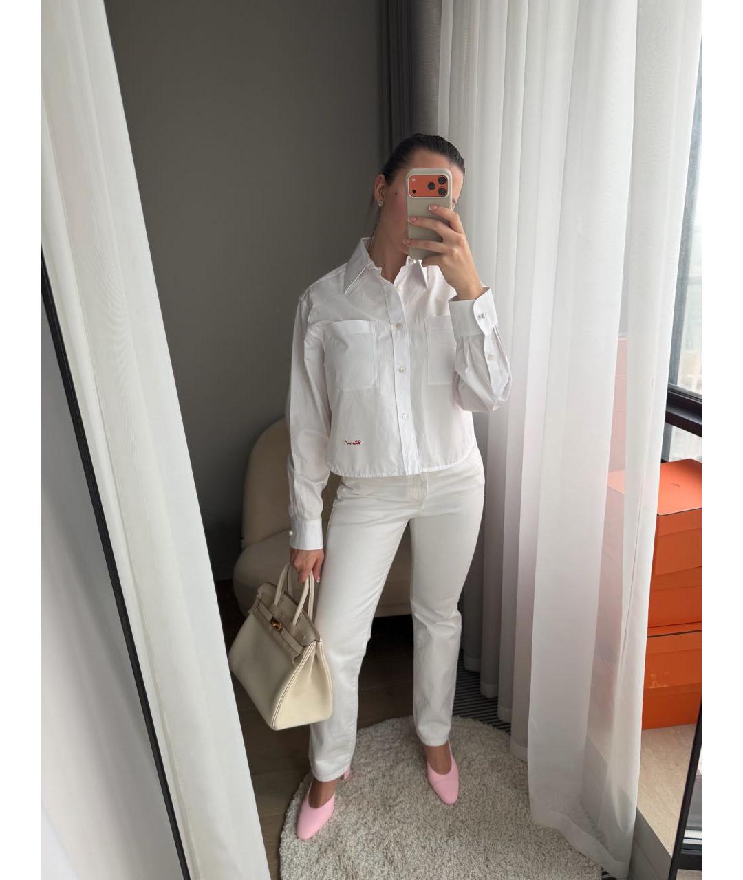 CHANEL Белая хлопковая рубашка, фото 3