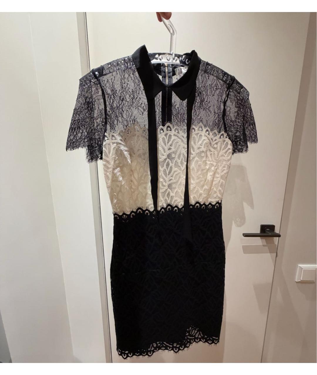 SANDRO Мульти атласное коктейльное платье, фото 4