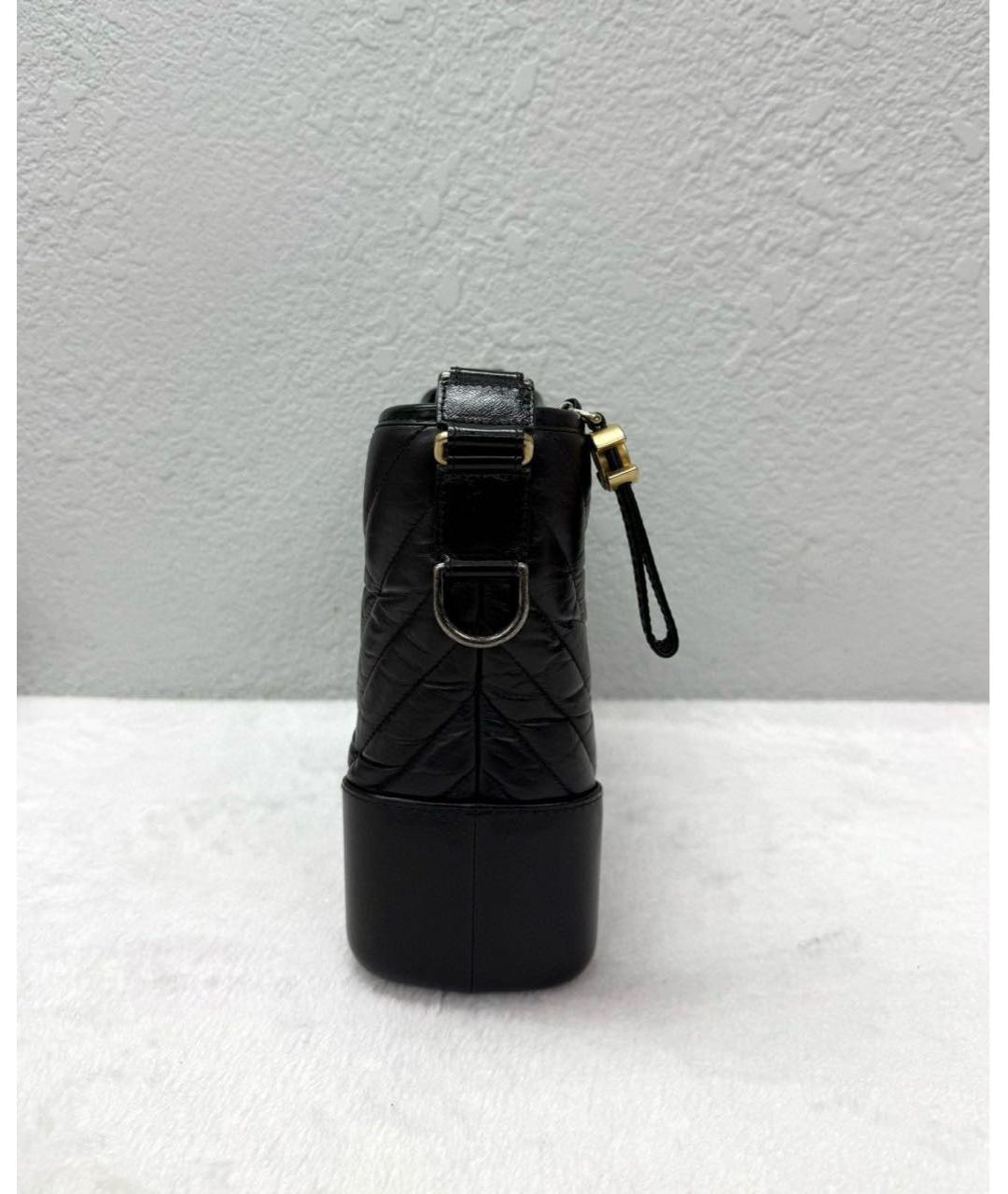 CHANEL Черная кожаная сумка через плечо, фото 4