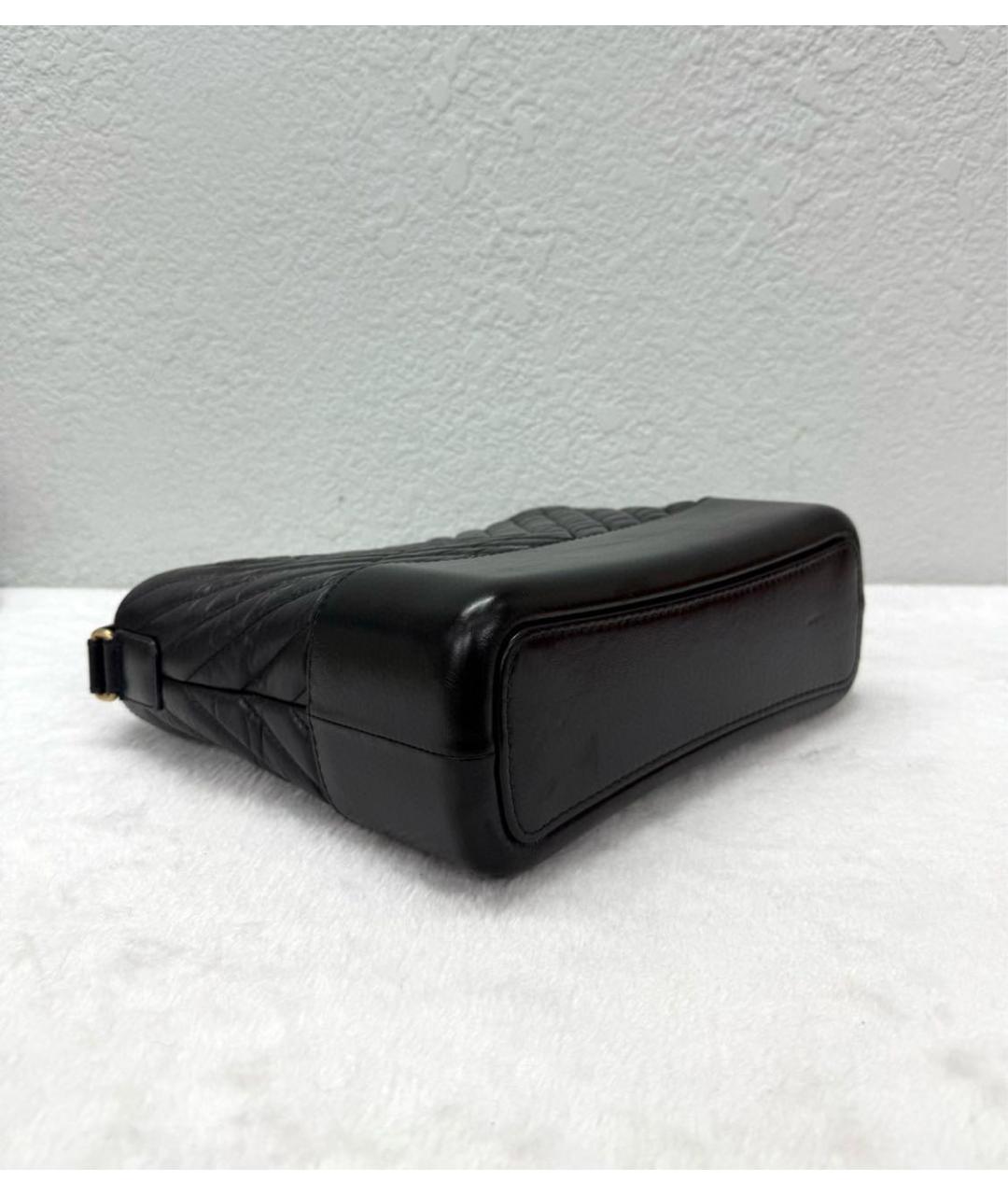 CHANEL Черная кожаная сумка через плечо, фото 6