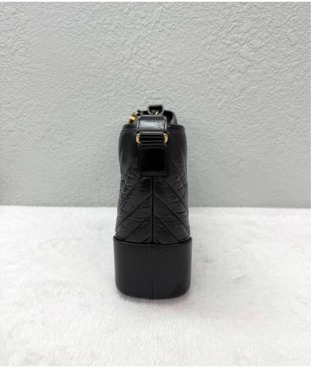 CHANEL Черная кожаная сумка через плечо, фото 5