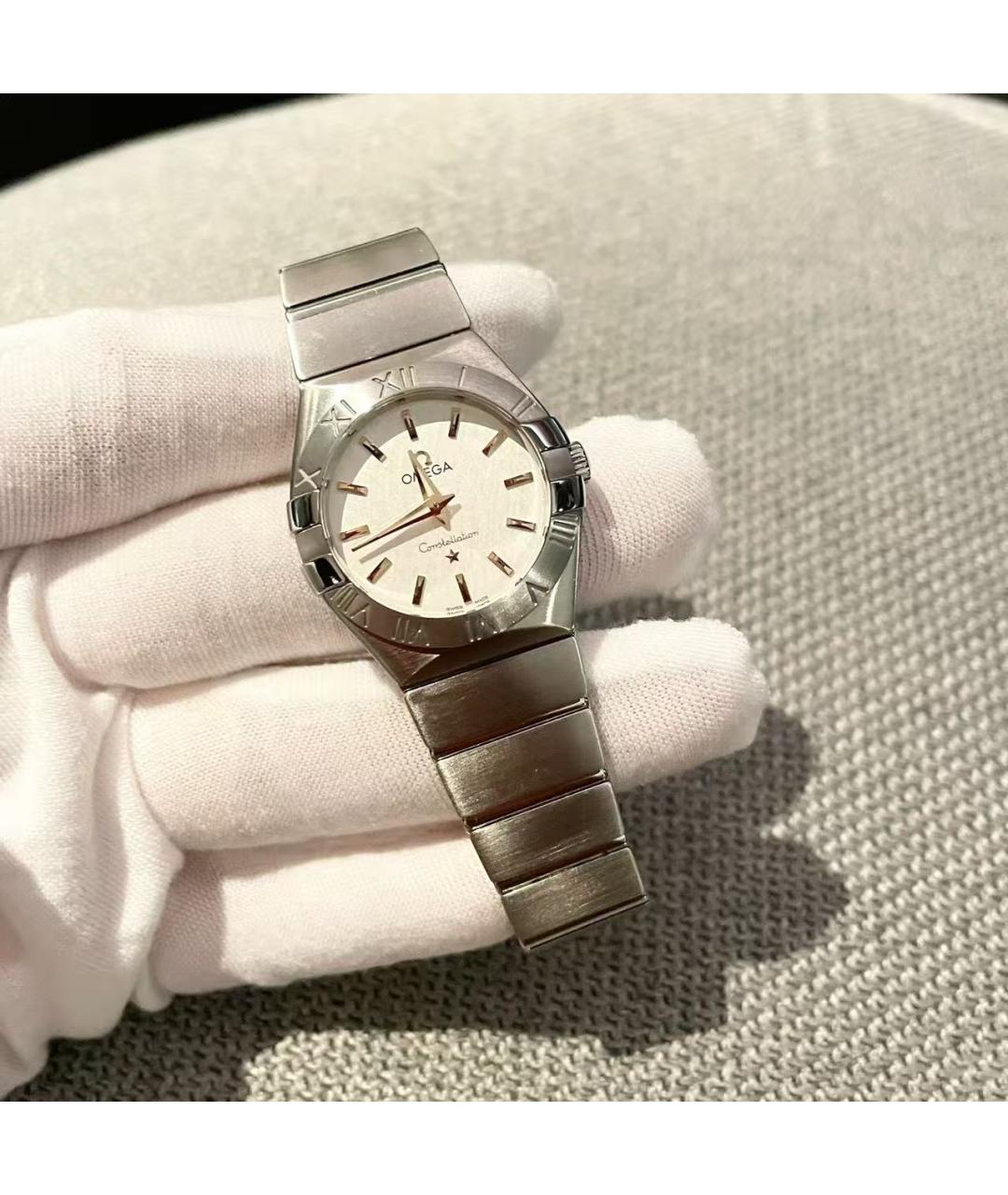 OMEGA Серебряные часы, фото 3