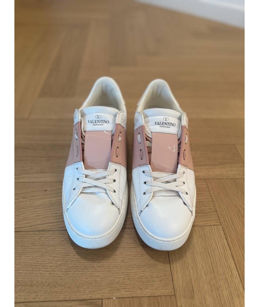 VALENTINO Белые кожаные кеды, фото 2