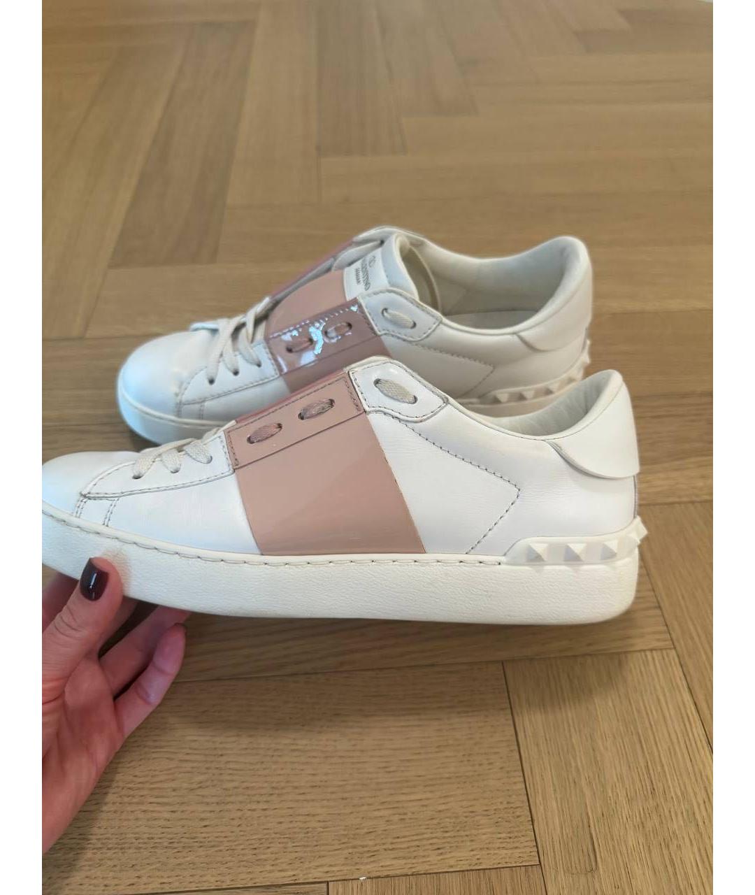 VALENTINO Белые кожаные кеды, фото 3