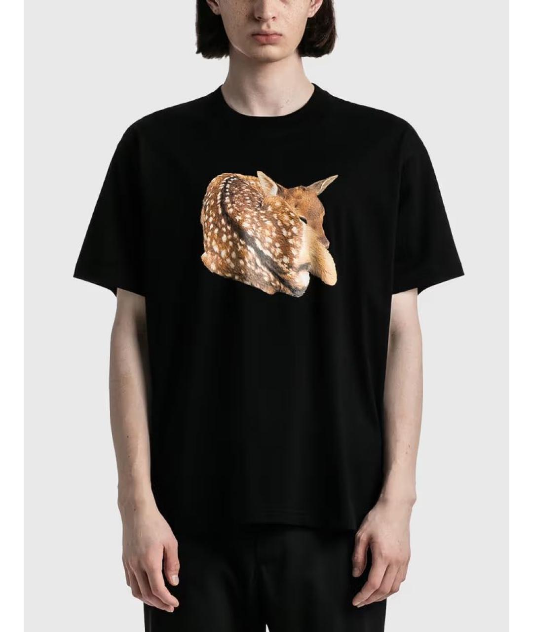 BURBERRY Черная футболка, фото 2