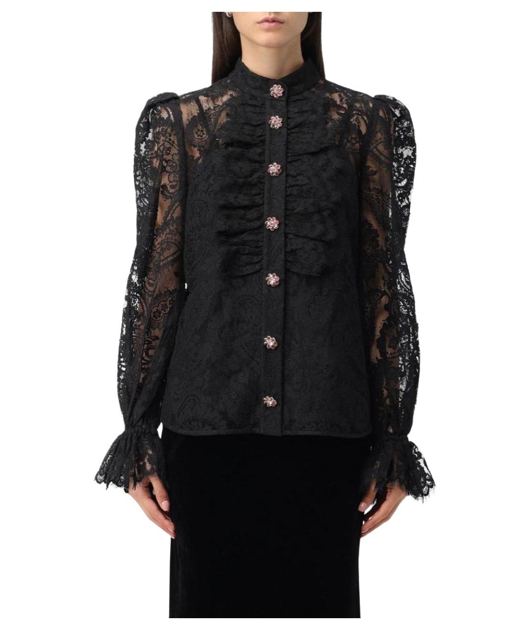 ZIMMERMANN Черная хлопковая блузы, фото 3