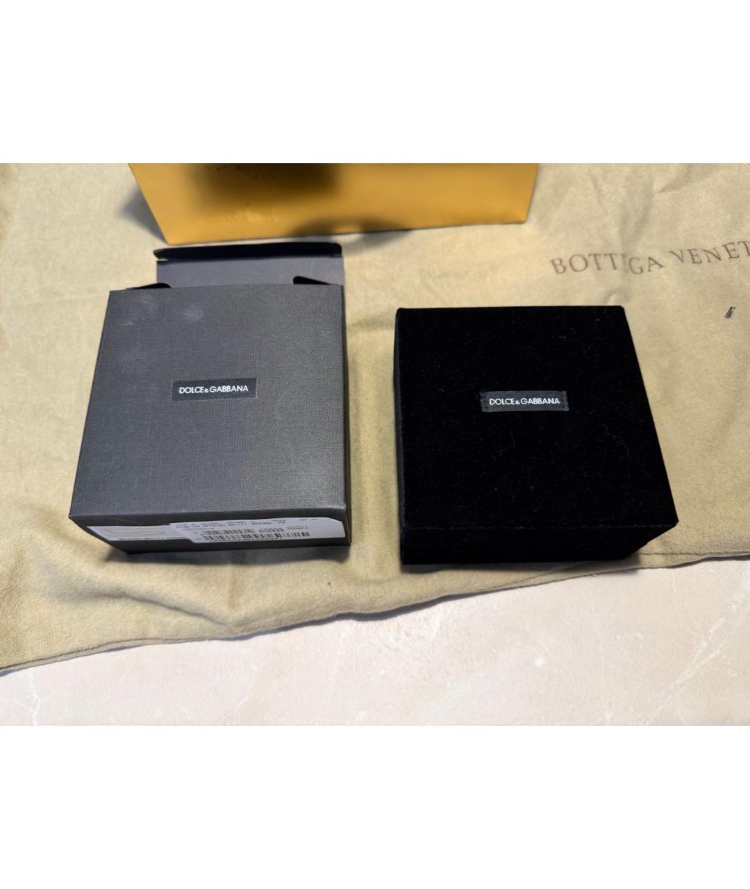 DOLCE&GABBANA Золотой металлический галстук, фото 3