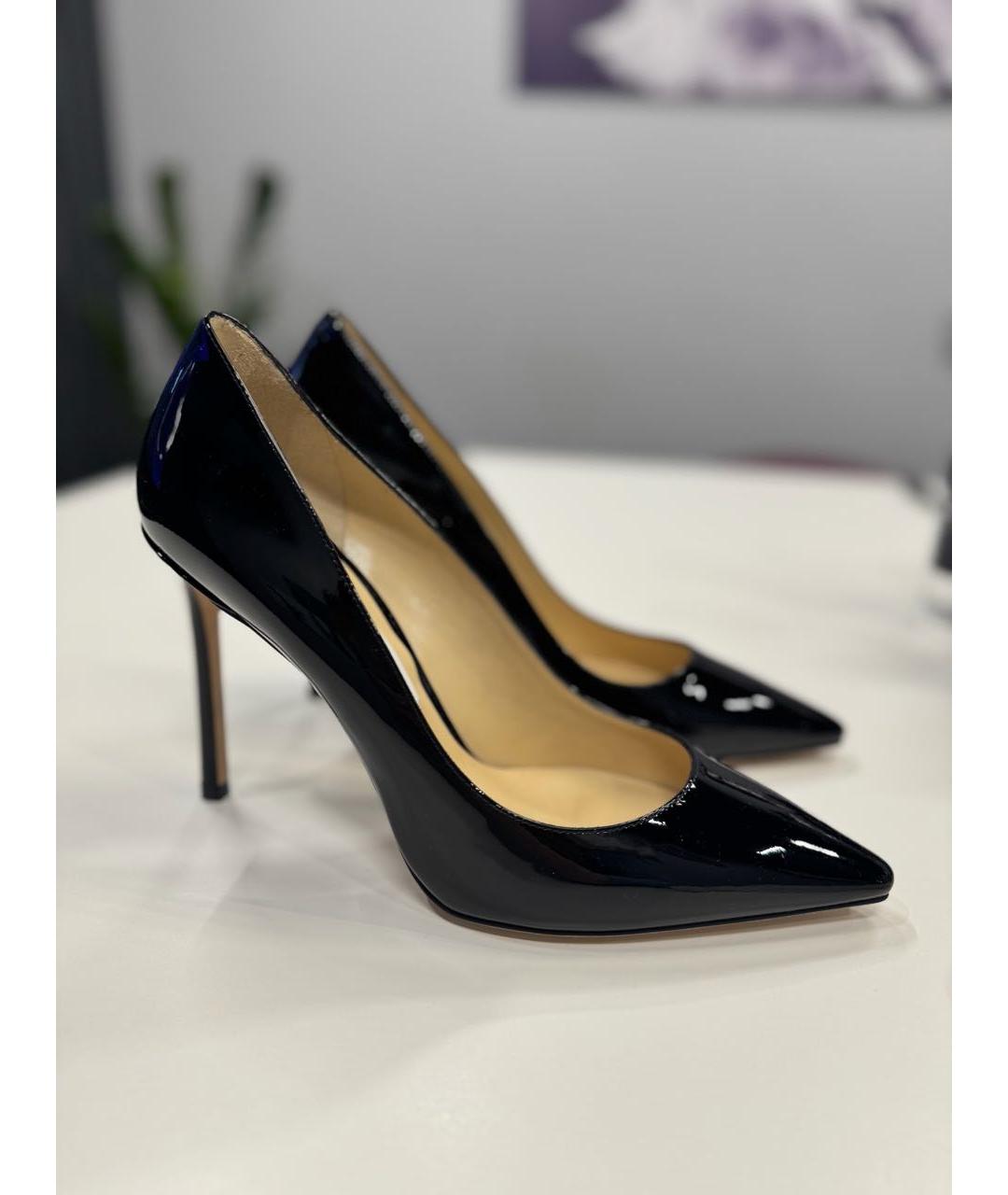 JIMMY CHOO Черные туфли из лакированной кожи, фото 2