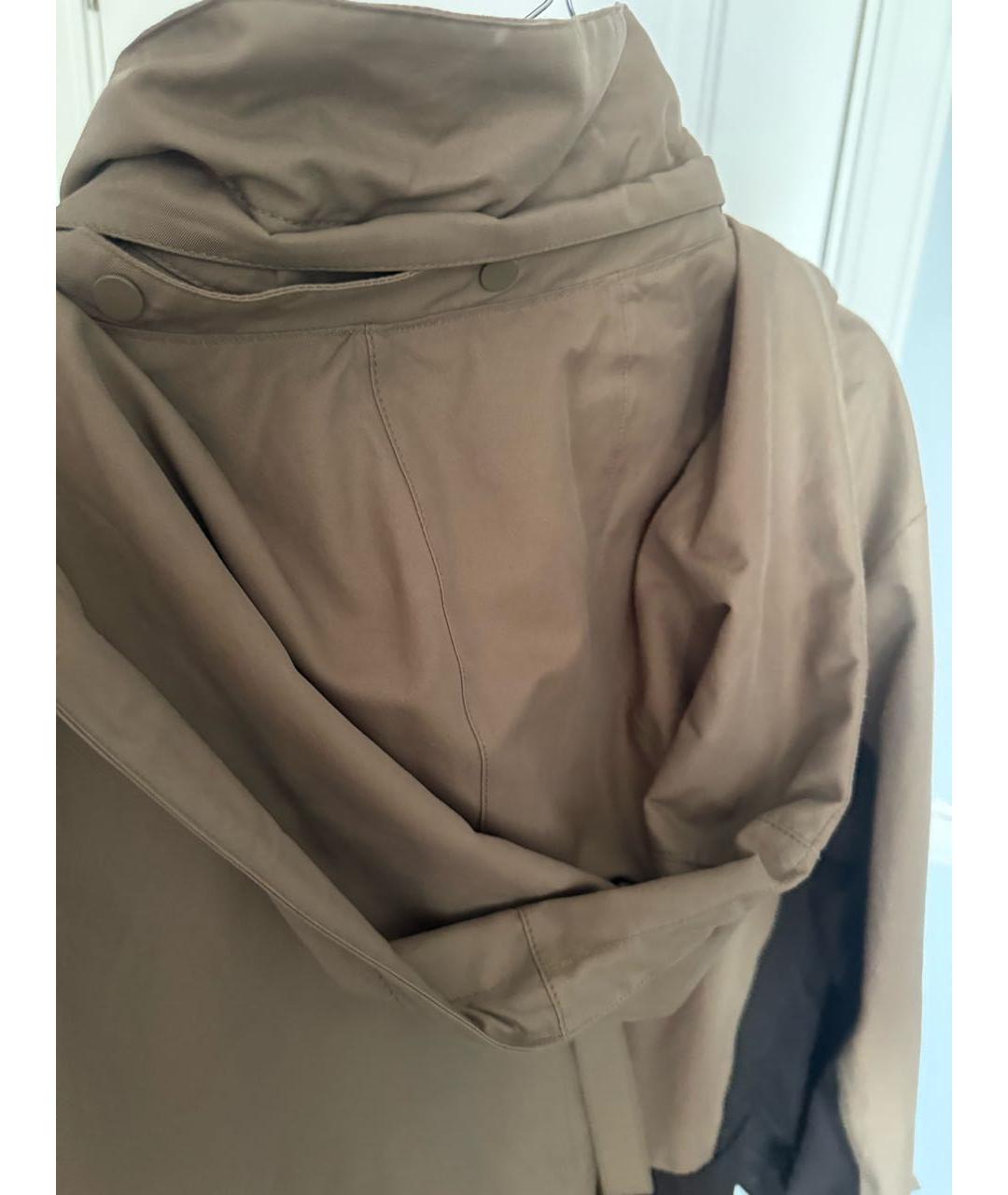 LOW CLASSIC Хаки креповый тренч/плащ, фото 3