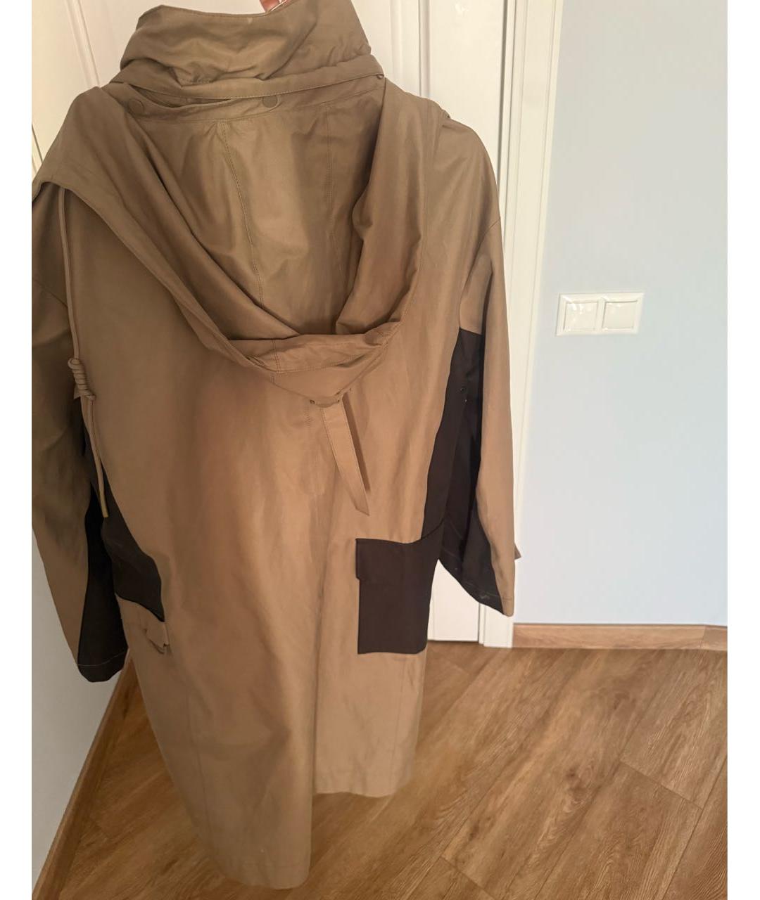 LOW CLASSIC Хаки креповый тренч/плащ, фото 2